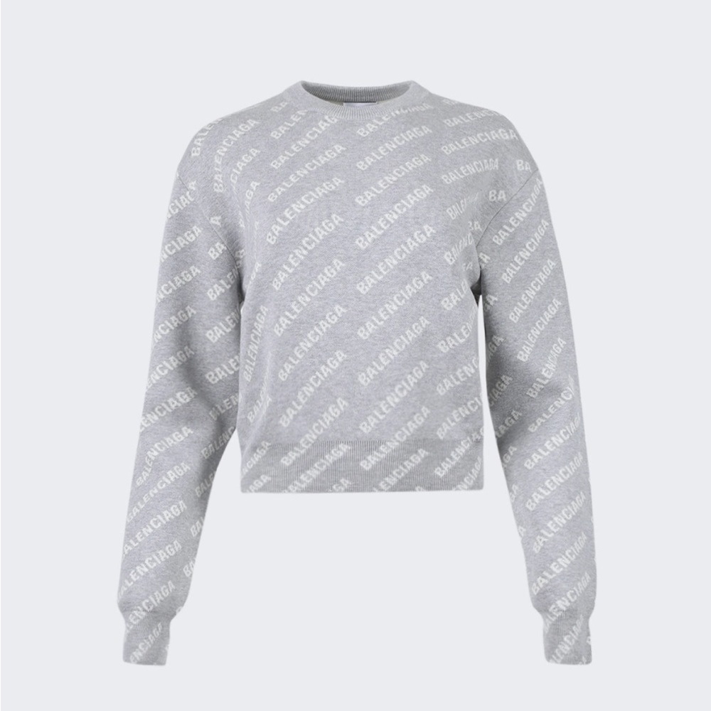 Balenciaga all over logo sweater